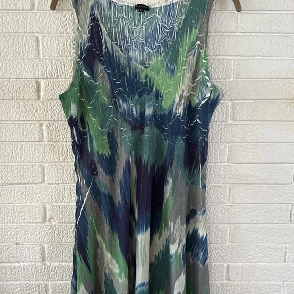KOMOROV Multicolor Sleeveless Dress L - Picture 7 of 8